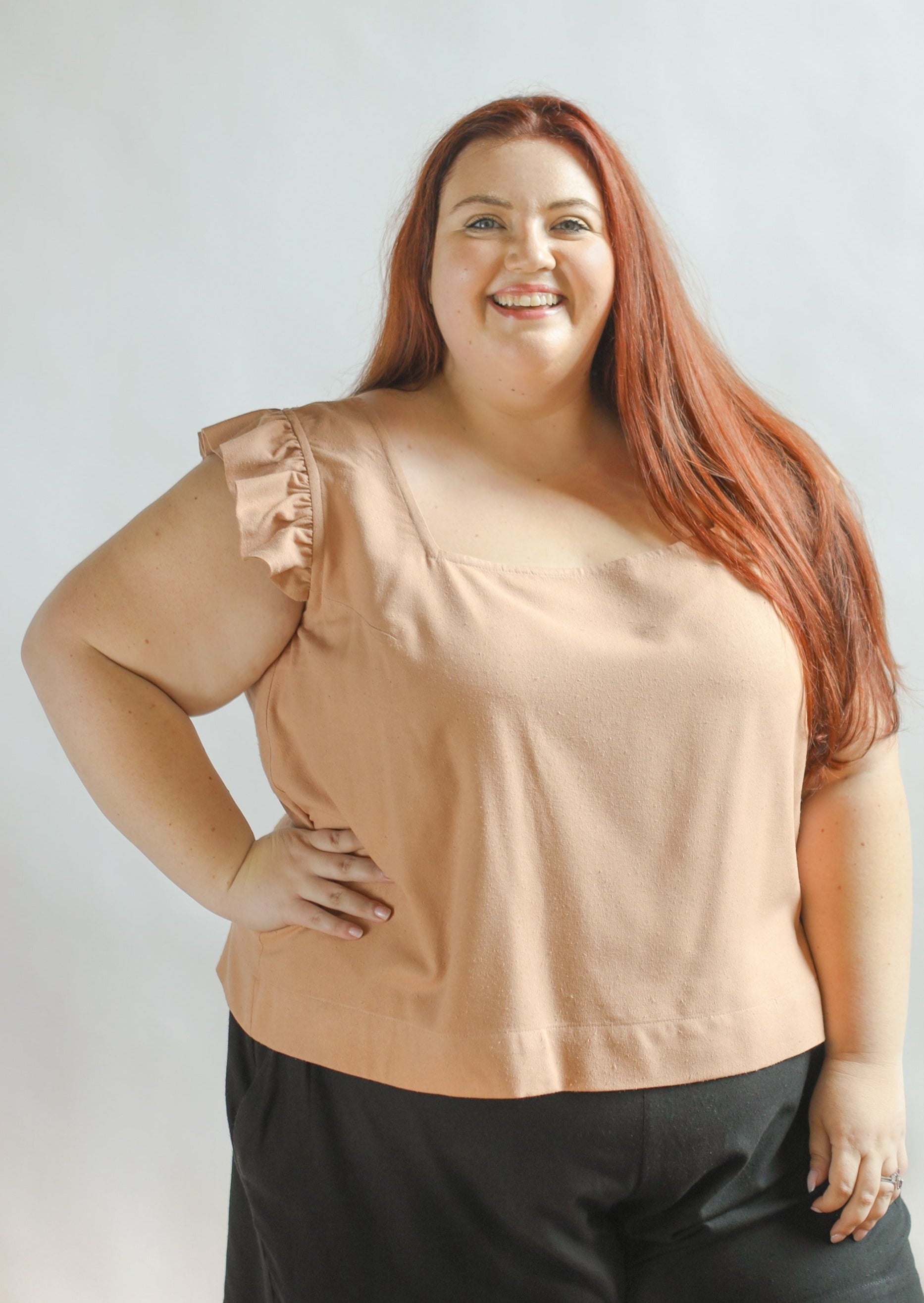 THE RUFFLE SLEEVE TOP