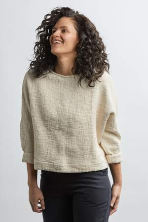 THE TEXTURED T SWEATER