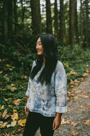 THE COSMIC DYED MID-WEIGHT T SWEATER