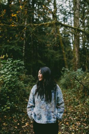 THE COSMIC DYED MID-WEIGHT T SWEATER